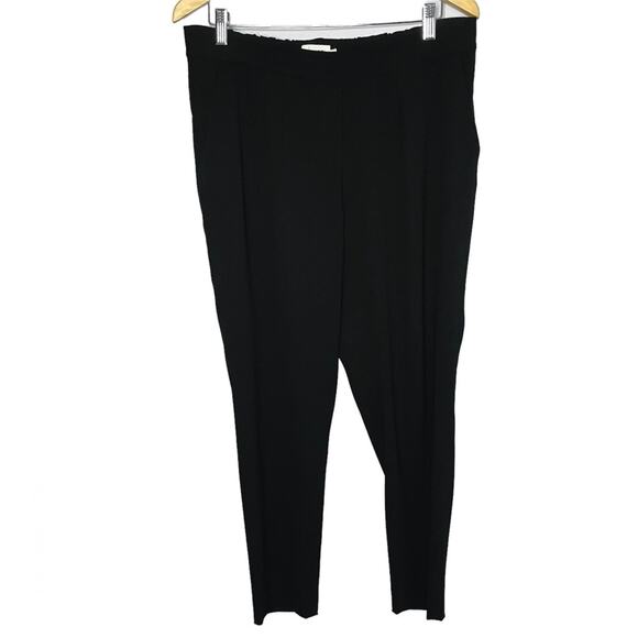 R|Label The Reset Black Elastic Stretch Pants High Rise Pull-on Pockets Large - Picture 1 of 8